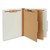 Six-Section Pressboard Classification Folders, 2" Expansion, 2 Dividers, 6 Fasteners, Letter Size, Gray Exterior, 10/Box [SKU: UNV10272]