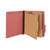 Bright Colored Pressboard Classification Folders, 2" Expansion, 2 Dividers, 6 Fasteners, Letter Size, Ruby Red, 10/Box [SKU: UNV10303]