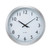 Brushed Aluminum Wall Clock, 12" Overall Diameter, Silver Case, 1 AA (sold separately) [SKU: UNV10425]
