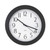 Whisper Quiet Clock, 12" Overall Diameter, Black Case, 1 AA (sold separately) [SKU: UNV10451]