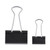 Binder Clips with Storage Tub, (50) Small (0.75"), (10) Medium (1.25"), Black/Silver [SKU: UNV11160]