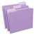 Interior File Folders, 1/3-Cut Tabs: Assorted, Letter Size, 11-pt Stock, Violet, 100/Box [SKU: UNV12305]