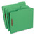 Deluxe Reinforced Top Tab Fastener Folders, 0.75" Expansion, 2 Fasteners, Letter Size, Green Exterior, 50/Box [SKU: UNV13522]