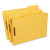 Deluxe Reinforced Top Tab Fastener Folders, 0.75" Expansion, 2 Fasteners, Legal Size, Yellow Exterior, 50/Box [SKU: UNV13528]