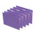 Deluxe Bright Color Hanging File Folders, Letter Size, 1/5-Cut Tabs, Violet, 25/Box [SKU: UNV14120]