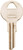HY-KO 11010Y12 Key Blank, Brass, Nickel, For: Yale Cabinet, House Locks and Padlocks [SKU: ORG0767939]