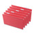 Deluxe Bright Color Hanging File Folders, Legal Size, 1/5-Cut Tabs, Red, 25/Box [SKU: UNV14218]