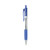 Comfort Grip Ballpoint Pen, Retractable, Medium 1 mm, Blue Ink, Clear Barrel, Dozen [SKU: UNV15531]