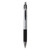 Comfort Grip Ballpoint Pen, Retractable, Medium 1 mm, Black Ink, Silver Barrel, Dozen [SKU: UNV15540]