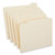 Double-Ply Top Tab Manila File Folders, 1/5-Cut Tabs: Assorted, Letter Size, 0.75" Expansion, Manila, 100/Box [SKU: UNV16115]