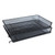 Deluxe Mesh Stacking Side Load Tray, 1 Section, Legal Size Files, 17" x 10.88" x 2.5", Black [SKU: UNV20012]