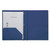 Plastic Twin-Pocket Report Covers, Three-Prong Fastener, 11 x 8.5, Roya Blue/ Royal Blue, 10/Pack [SKU: UNV20552]