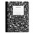 Quad Rule Composition Book, Quadrille Rule, Black Marble Cover, 9.75 x 7.5, 100 Sheets, 6/Pack [SKU: UNV20957]