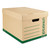 Recycled Heavy-Duty Record Storage Box, Letter/Legal Files, Kraft/Green, 12/Carton [SKU: UNV28224]