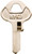 HY-KO 11010MH2 Key Blank, Brass, Nickel, For: Master Cabinet, House Locks and Padlocks [SKU: ORG8050478]