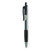 Comfort Grip Gel Pen, Retractable, Medium 0.7 mm, Black Ink, Smoke Barrel, Dozen [SKU: UNV39912]