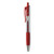 Comfort Grip Gel Pen, Retractable, Medium 0.7 mm, Red Ink, Translucent Red Barrel, Dozen [SKU: UNV39914]