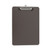 Plastic Clipboard with Low Profile Clip, 0.5" Clip Capacity, Holds 8.5 x 11 Sheets, Translucent Black [SKU: UNV40311]