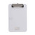 Plastic Clipboard with Low Profile Clip, 0.5" Clip Capacity, Holds 5 x 8 Sheets, Clear [SKU: UNV40312]