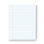 Glue Top Pads, Narrow Rule, 50 White 8.5 x 11 Sheets, Dozen [SKU: UNV41000]