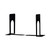 Economy Bookends, Standard, 5.88 x 8.25 x 9, Heavy Gauge Steel, Black, 1 Pair [SKU: UNV54091]