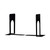Economy Bookends, Nonskid, 5.88 x 8.25 x 9, Heavy Gauge Steel, Black, 1 Pair [SKU: UNV54095]