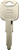 HY-KO 11010B58 Key Blank, Brass, Nickel [SKU: ORG1317916]