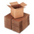 Cubed Fixed-Depth Corrugated Shipping Boxes, Regular Slotted Container (RSC), Small, 6" x 6" x 6", Brown Kraft, 25/Bundle [SKU: UNV666]
