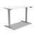 Essentials Electric Sit-Stand Desk, 55.1" x 27.5" x 25.9" to 51.5", White/Aluminum [SKU: UOS24388476]