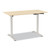 Essentials Electric Sit-Stand Two-Column Workstation, 47.2" x 23.6" x 28.7" to 48.4", Natural Wood/Light Gray [SKU: UOS60415CC]