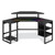 LevelUp Gear LEET Corner Gaming Desk, 53.25" x 51.75" x 36.75", Onyx [SKU: WHLLTCGD]