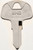 HY-KO 11010HD57 Key Blank, Brass, Nickel, For: Honda Vehicle Locks [SKU: ORG5484811]