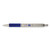 F-402 Ballpoint Pen, Retractable, Fine 0.7 mm, Blue Ink, Stainless Steel/Blue Barrel [SKU: ZEB29220]