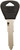 HY-KO 12005H76 Key Blank, Brass, Nickel, For: Ford Vehicle Locks [SKU: ORG0133694]