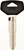 HY-KO 12005TR40 Automotive Key Blank, Brass/Plastic, Nickel, For: Toyota Vehicle Locks [SKU: ORG6576151]