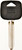 HY-KO 12005TR47 Automotive Key Blank, Brass/Plastic, Nickel, For: Toyota Vehicle Locks [SKU: ORG1023878]