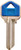 HY-KO 13005KW1PB Key Blank, Plastic, For: Kwikset Cabinet, House Locks and Padlocks [SKU: ORG4202024]