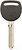 HY-KO 18GM104 Key Blank, Brass, Nickel [SKU: ORG5681085]