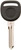 HY-KO 18GM504 Key Blank, Brass/Plastic, Nickel, For: Lexus Vehicle Locks [SKU: ORG2790160]