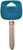 HY-KO 13005TR47PB Key Blank, Brass/Plastic, Nickel, For: Toyota Vehicle Locks [SKU: ORG4290516]