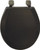 BEMIS H500AR047 Toilet Seat, Round, Wood, Black, Adjustable Hinge [SKU: ORG6191506]