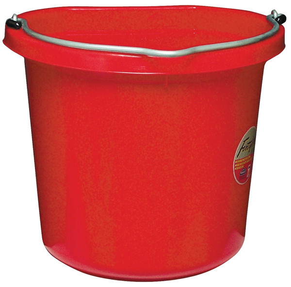 FORTEX-FORTIFLEX FB-120 FB-120R Bucket, 20 qt Volume, Rubber/Polyethylene, Red [SKU: ORG6322762]