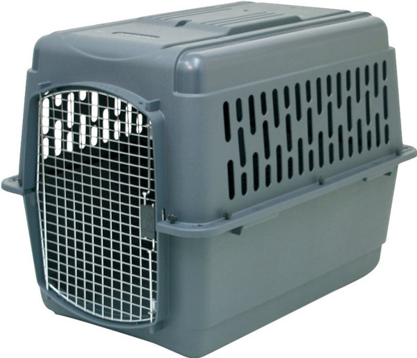 Aspenpet Pet Porter 21182 Pet Carrier, 32 in W, 22-1/2 in D, 24 in H, Plastic, Black/Dark Gray, Chrome [SKU: ORG0752725]