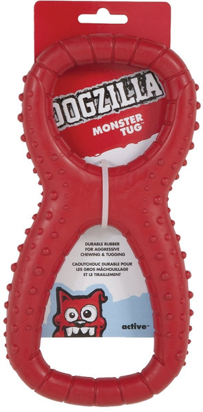 DOGZILLA 52039 Dog Toy, L, Monster Tug, Rubber, Red [SKU: ORG0791343]