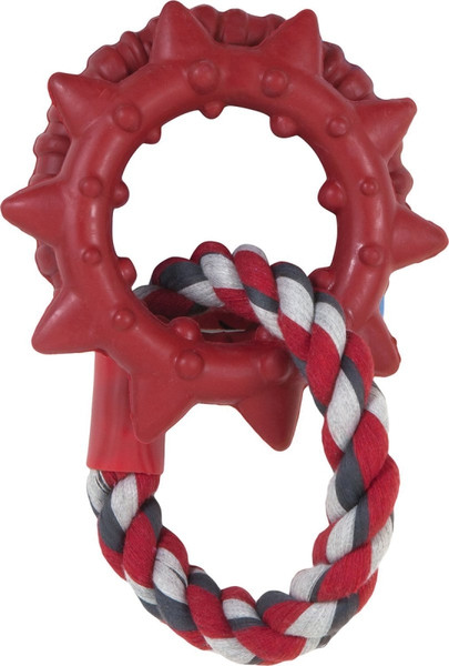 DOGZILLA 52057 Dog Toy, S, Rubber, Gray/Red/White [SKU: ORG0791319]
