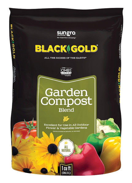 Black Gold Sunshine 1411602 1 CFL P Garden Compost, 1 cu-ft Coverage Area, 30 lb Bag [SKU: ORG9586660]