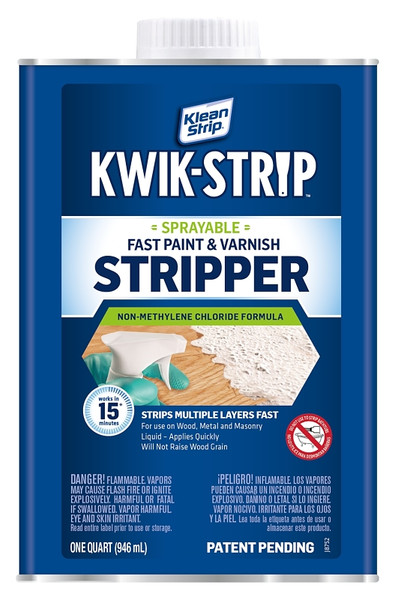 Klean Strip KWIK-STRIP QKWL963 Paint and Varnish Stripper, Liquid, Aromatic, 1 qt, Can [SKU: ORG8379828]