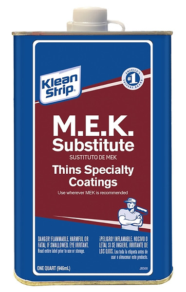 Klean Strip QME71SUB Methyl Ethyl Ketone Substitute, Liquid, 1 qt Metal Can [SKU: ORG8886053]