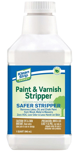 Klean Strip Green QKGS75023 Paint and Varnish Stripper, Liquid, Mild, White, 1 qt [SKU: ORG7416761]