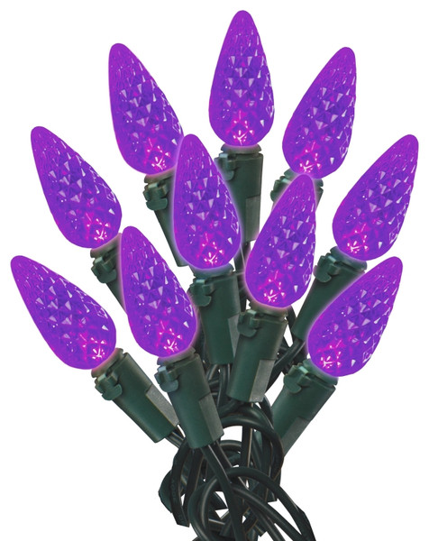 Hometown Holidays U15E265H Light Set, Christmas, 120 V, 4.8 W, 60-Lamp, LED Lamp, Purple Lamp, 14.96 ft L [SKU: ORG1680479]
